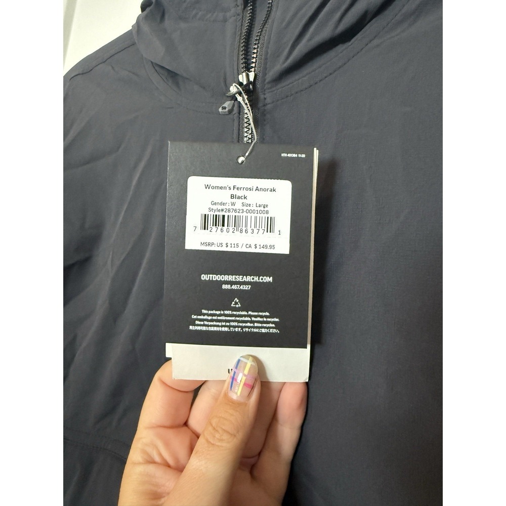 Outdoor Research Ferrosi Anorak Women's Jacket NWT Half Zip Women's Size Large - Picture 3 of 5